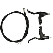 BL-T4000 Alivio 2-finger brake levers for V-brakes - black with cables