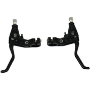 BL-T4000 Alivio 2-finger brake levers for V-brakes - black with cables