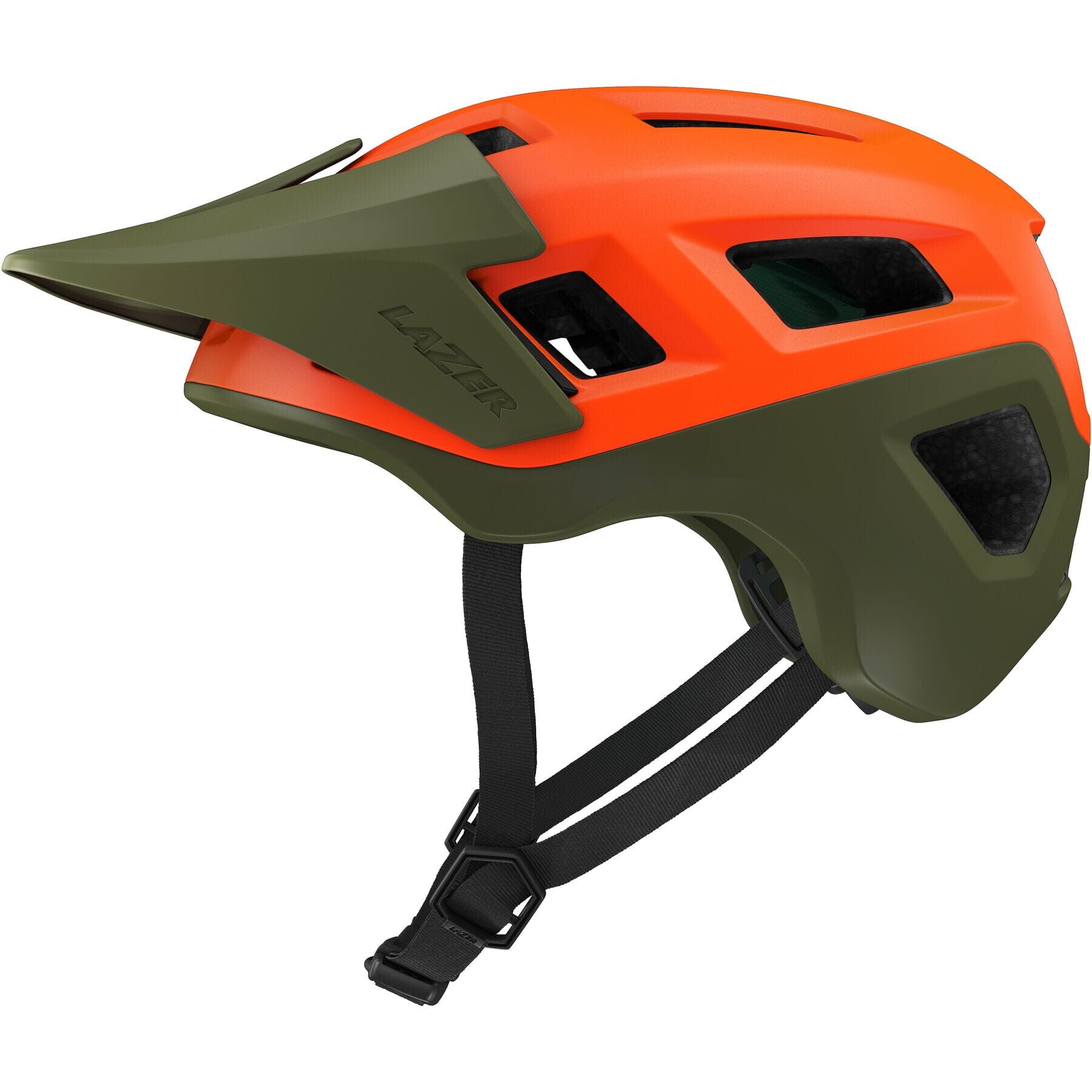 Coyote KinetiCore Helmet, Matt Orange Green, Medium