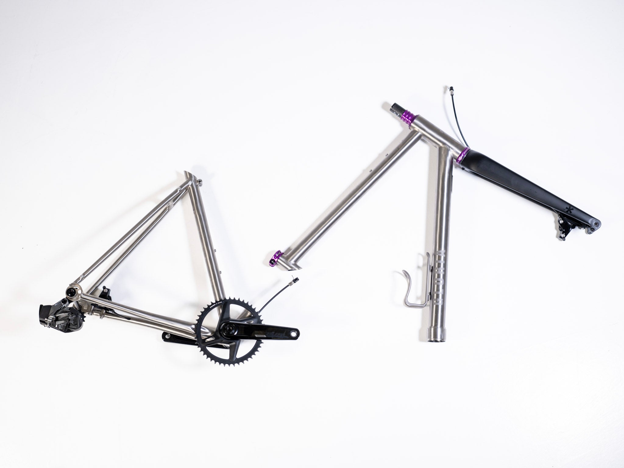 Gloria All World Titanium - Frameset - Brushed