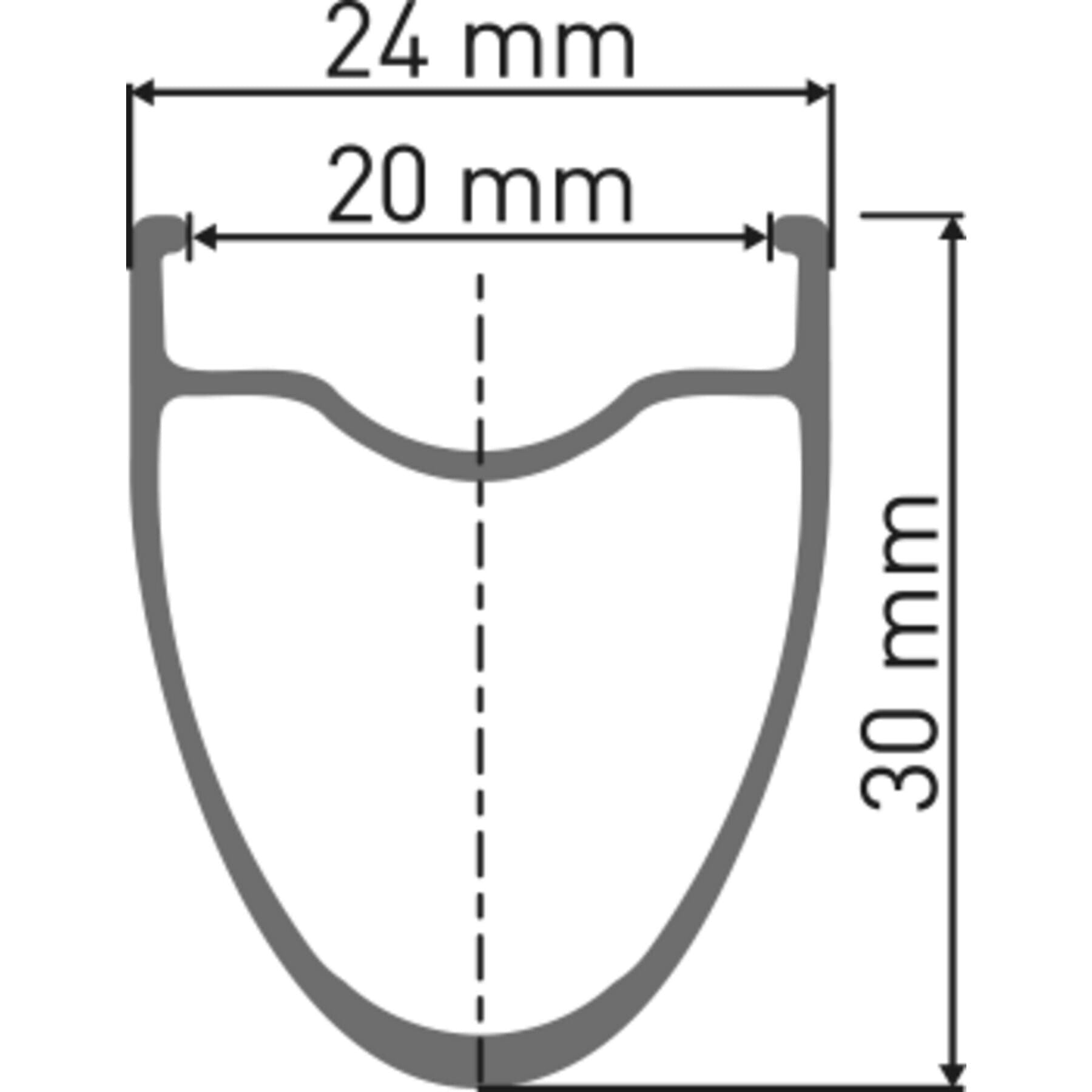 T 1800 track wheel, clincher 30 mm, front
