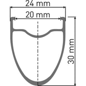 A 510 DB Sleeve-joined 24 hole Presta-drilled disc brake black