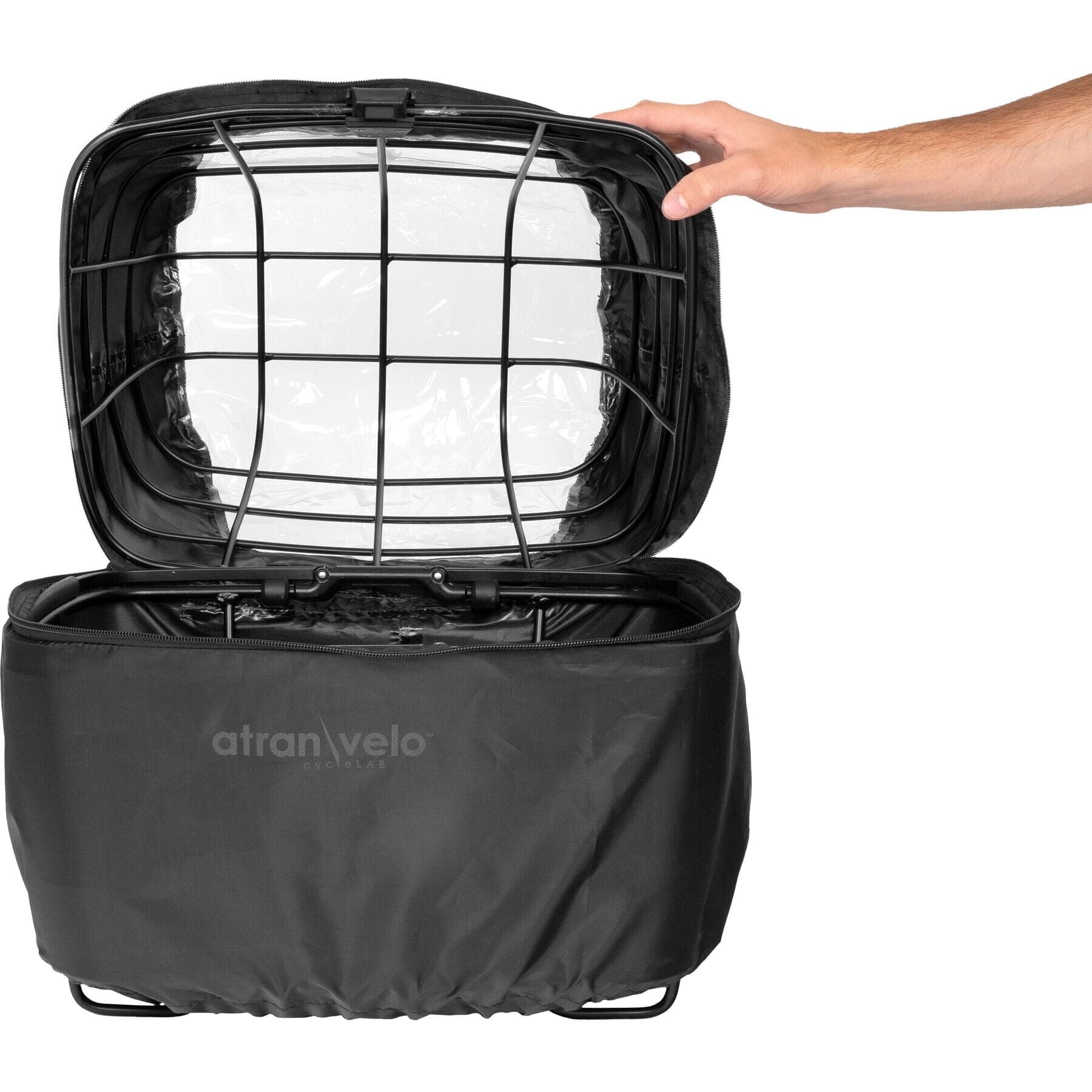 RAINY DUO COVER Basket Rain Cover, With Window