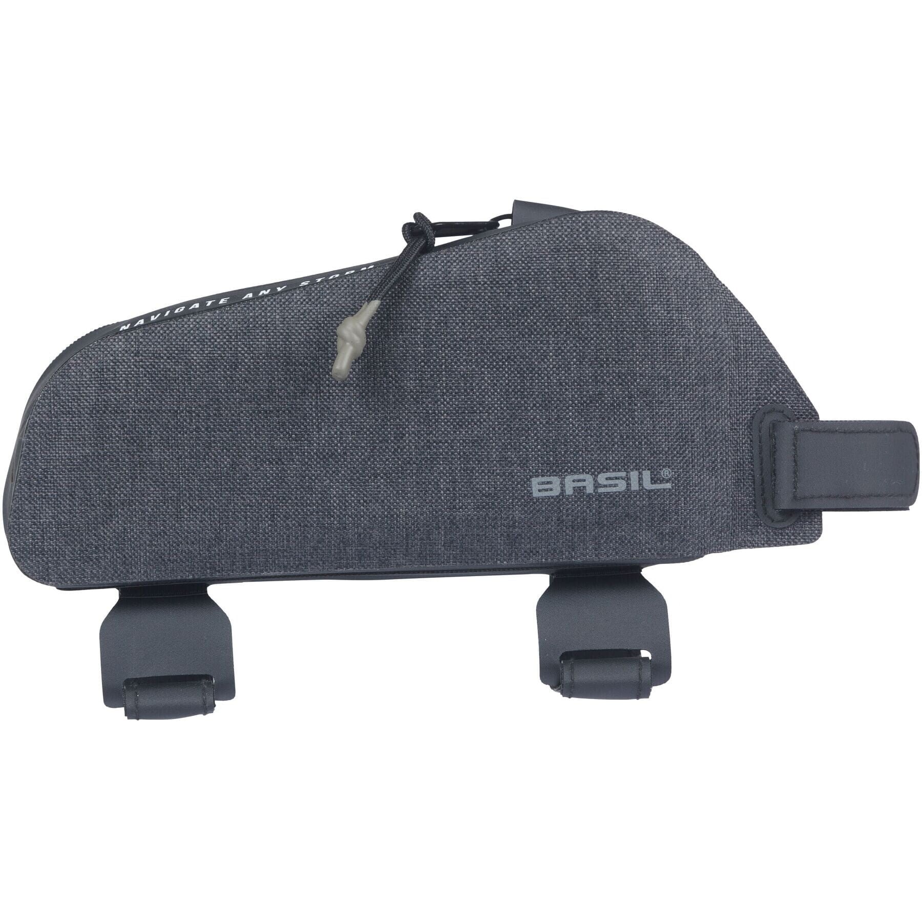 Basil Navigator Storm, top tube frame bag, 0.8L, black