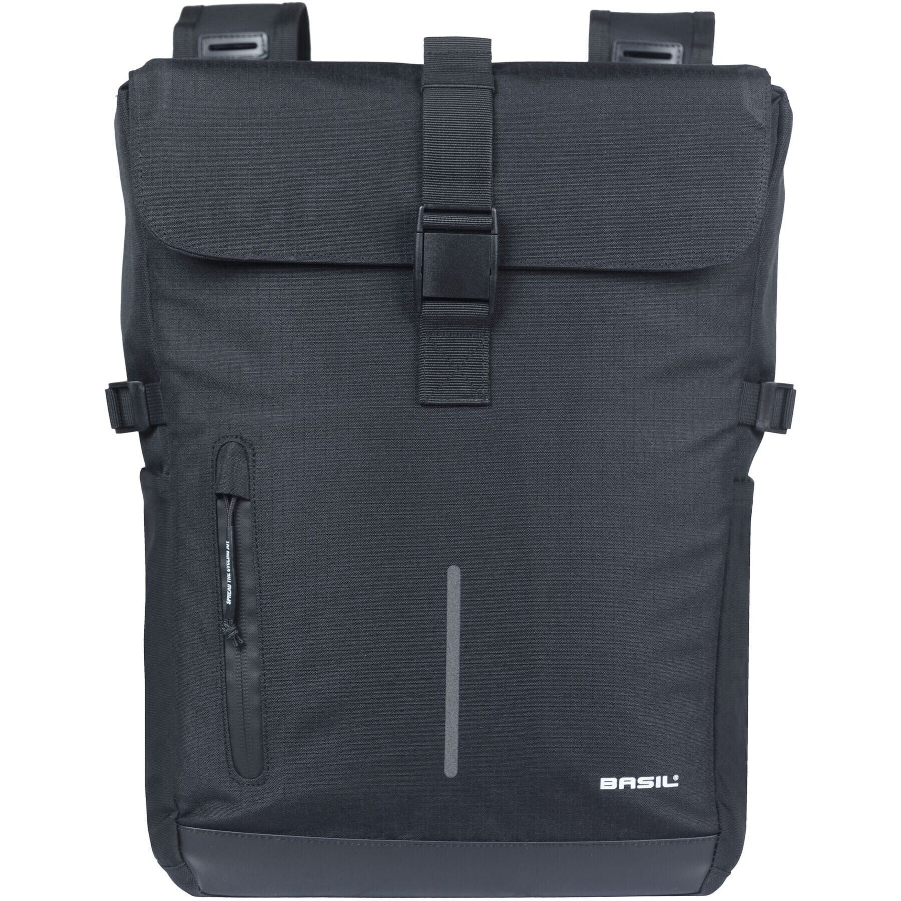 Basil Move double bicycle bag, 30L, black