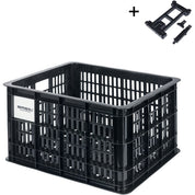 Basil bicycle crate MIK M, 29.5L, recycled synthetic, black