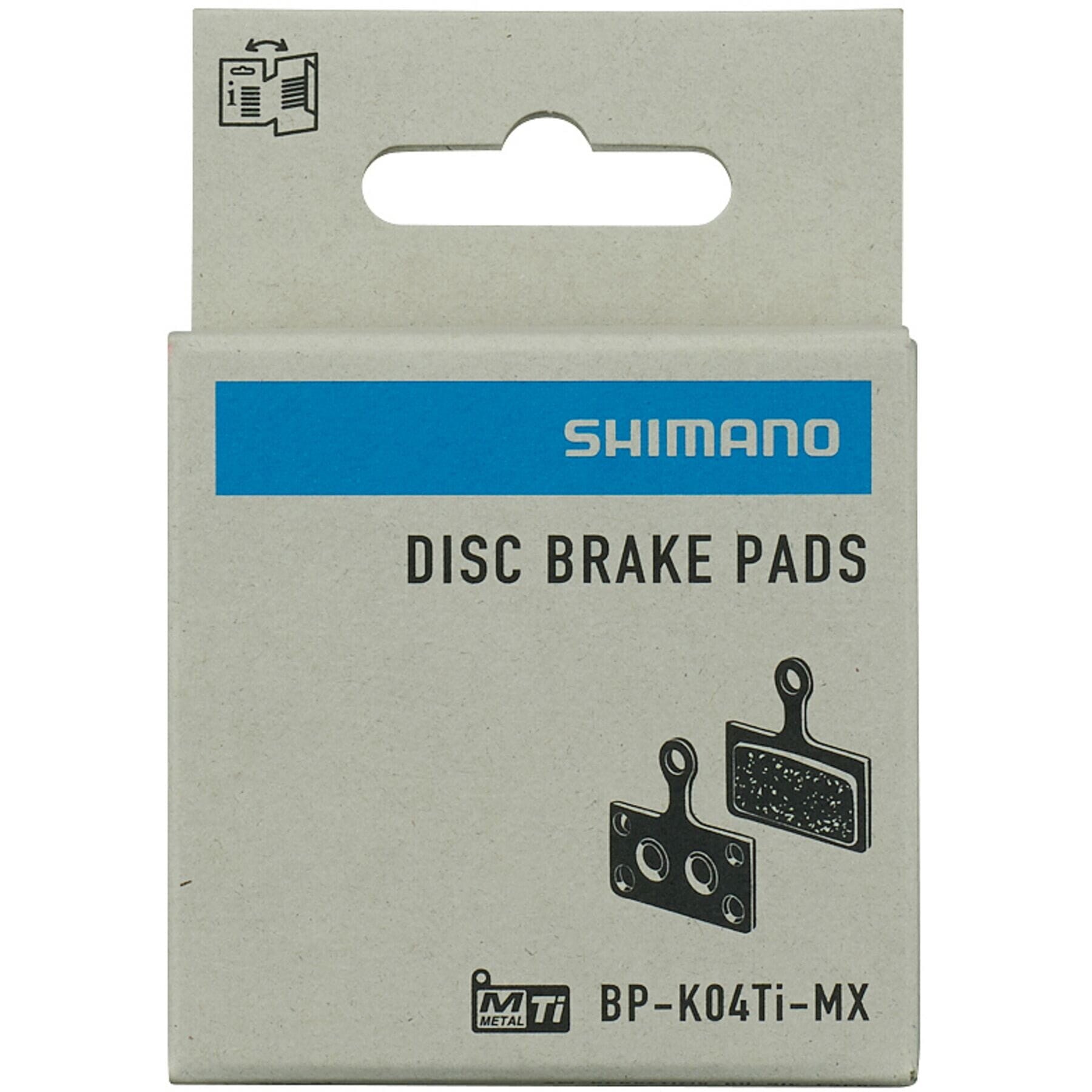 K04Ti-MX disc pads and spring, metal sintered, titanium back