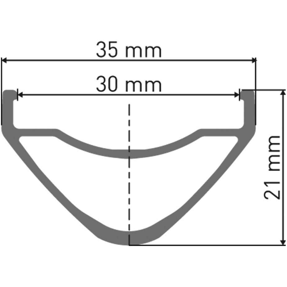 E 532 Sleeve-joined disc-specific 28 hole Presta-drilled black - 29"