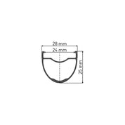 GR 1600 SPLINE disc brake wheel, clincher 25 x 24 mm, 650B rear, Shimano HG