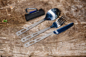 Knife Fork Spoon Set - Titanium