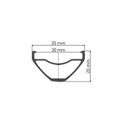 M 1900 wheel, 30 mm rim, 15 x 100 mm axle, 27.5 inch front