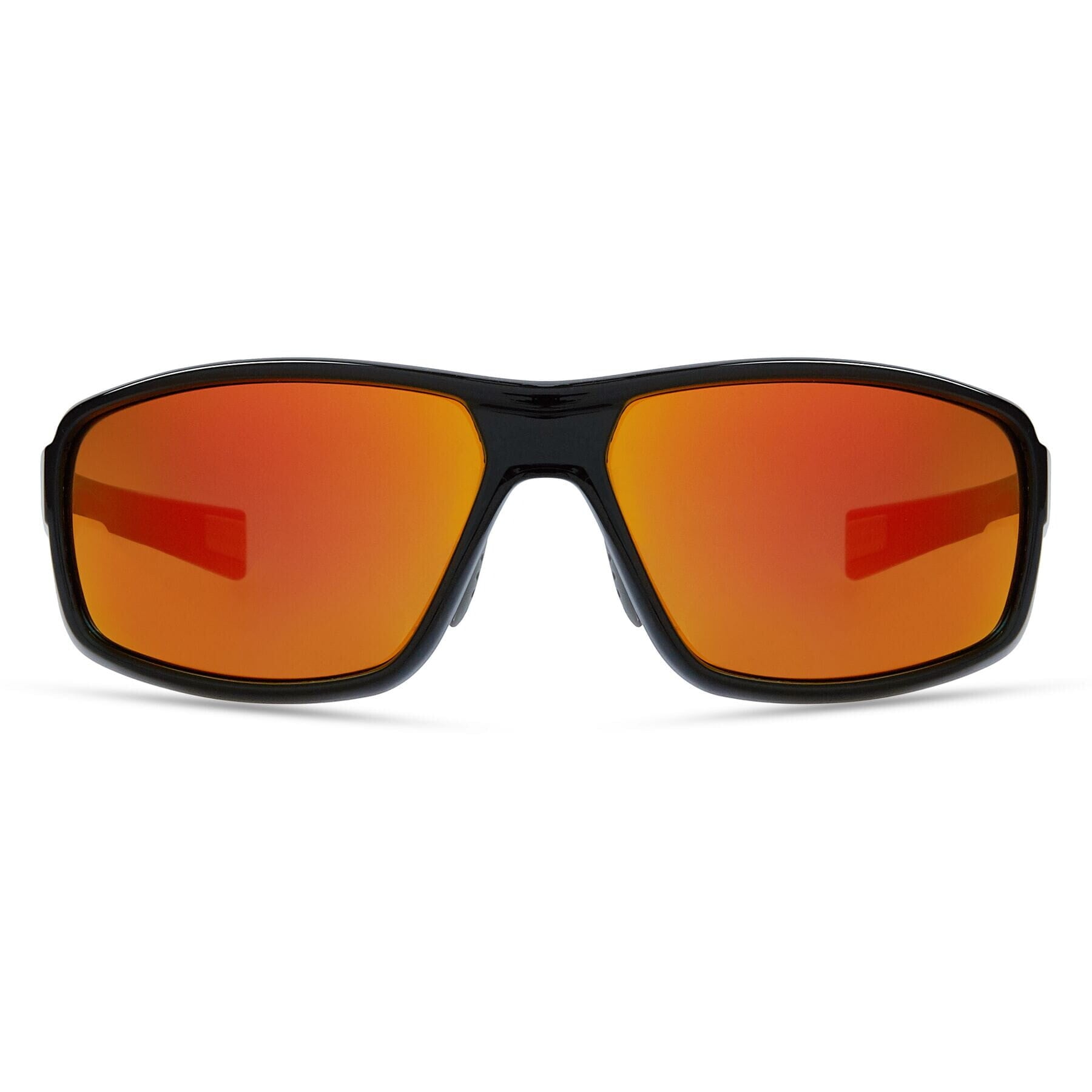 Target Sunglasses - gloss black / fire mirror