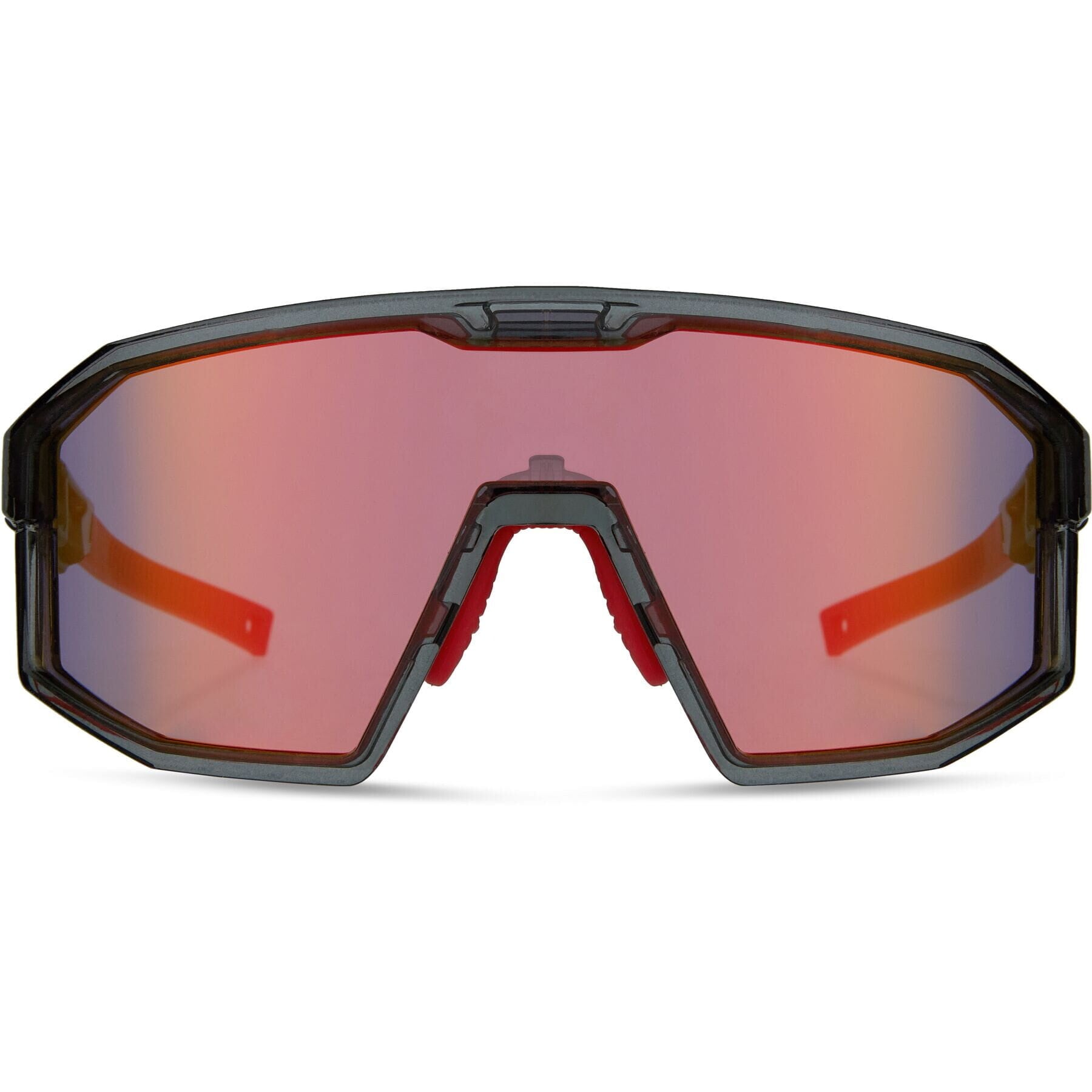 Enigma Sunglasses - crystal smoke / pink rose mirror