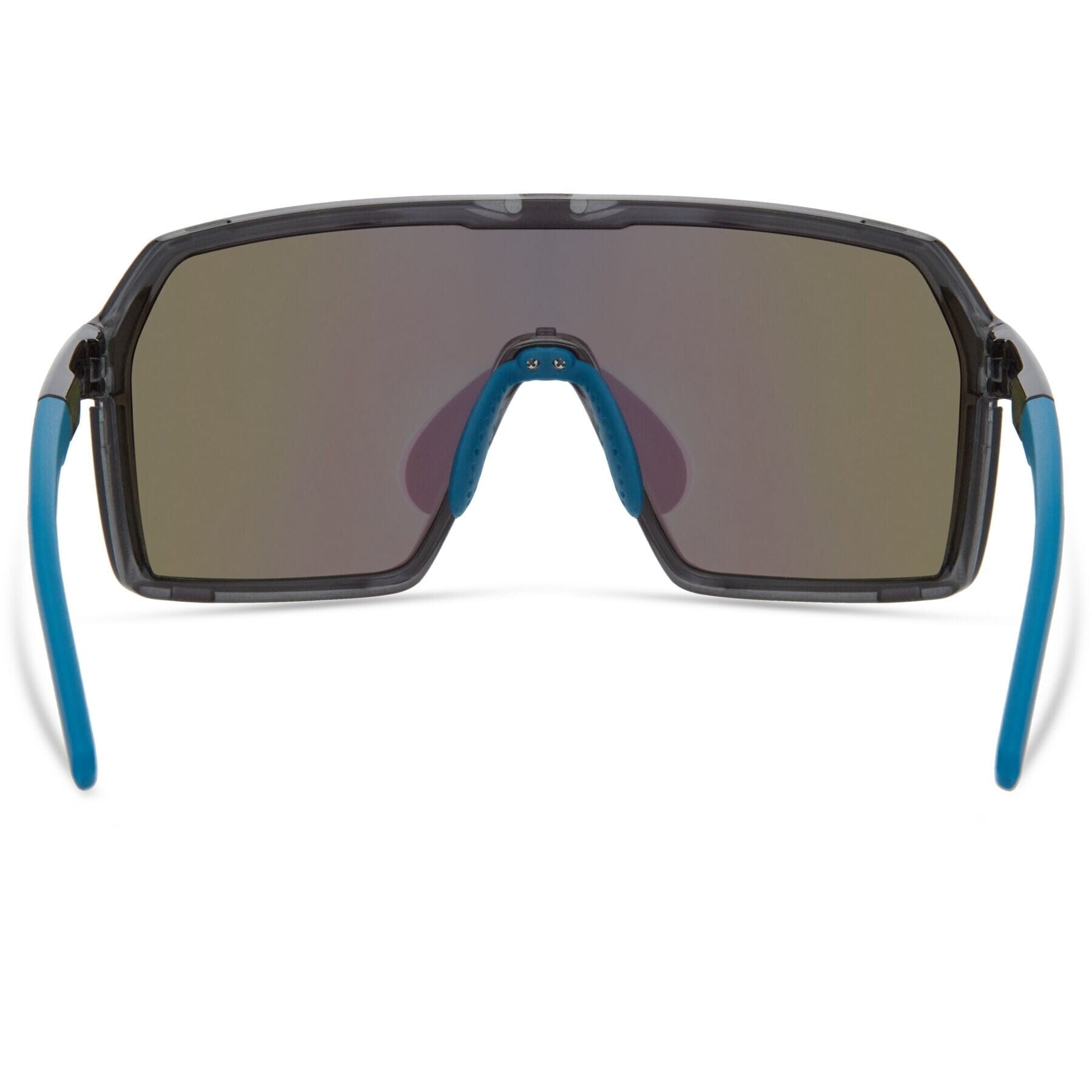 Crypto Sunglasses - crystal gloss smoke / green mirror