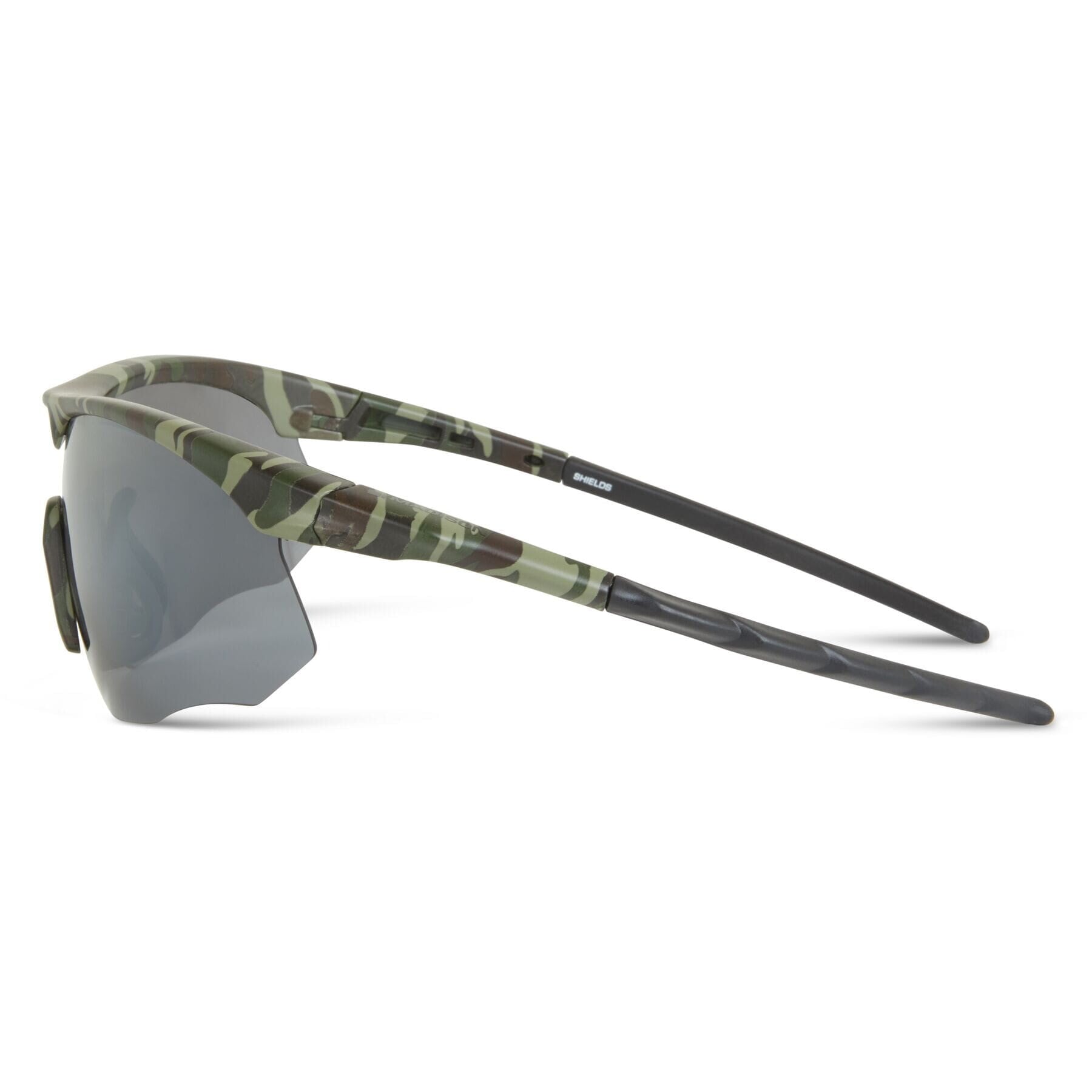 Shields Sunglasses - 3 lens pack - green camo / bronze, amber and clear lens