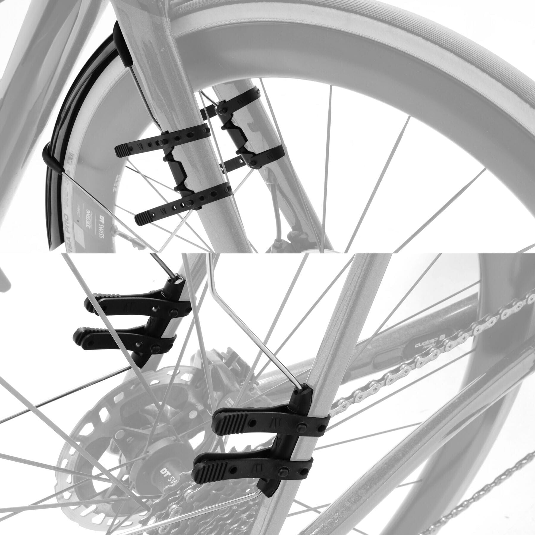 QDR Quick Detach Road mudguards 700 x 46mm black