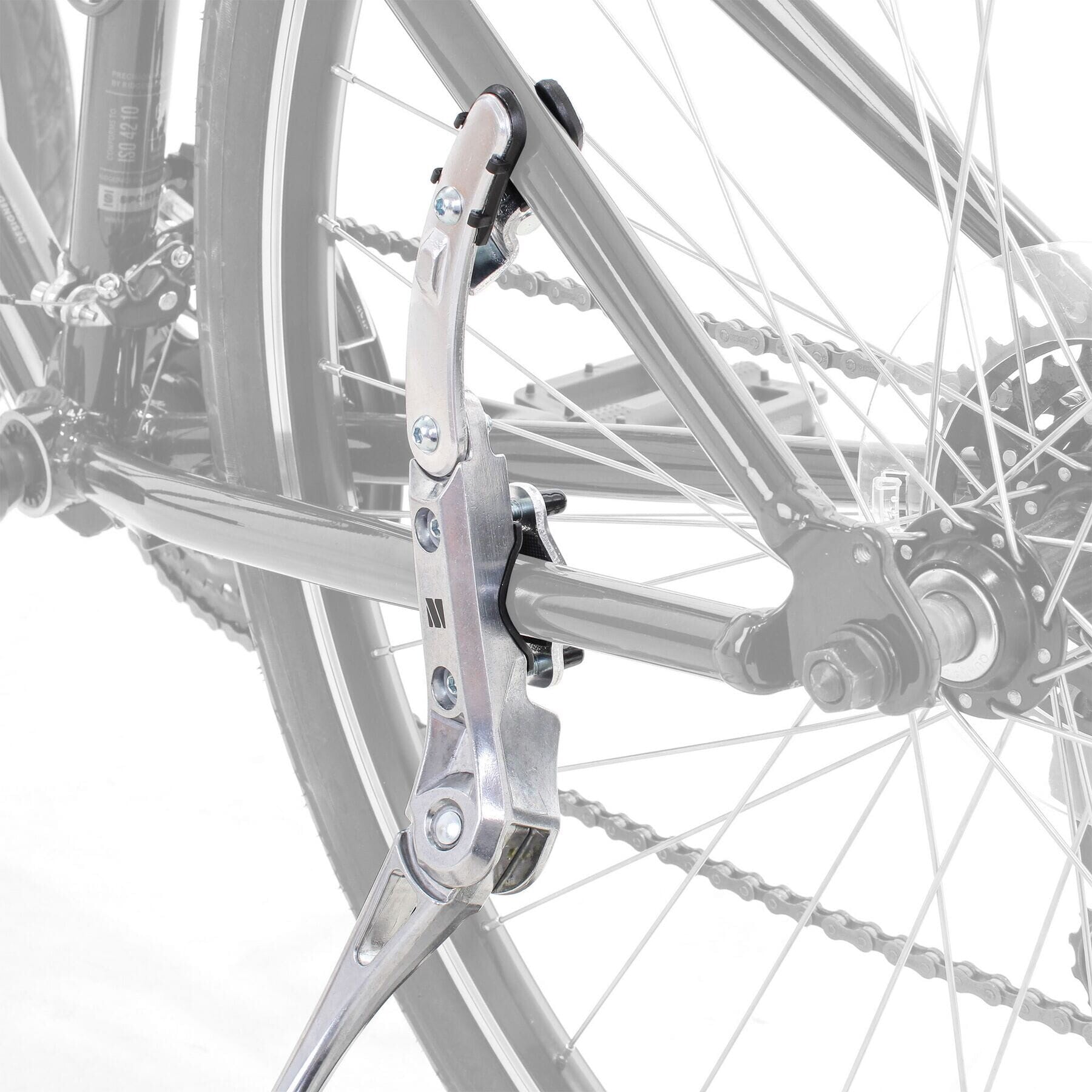 Essential kickstand, 24-29 inch, chainstay/seatstay mount 20kg, silver