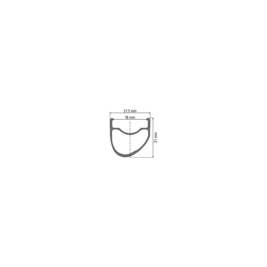 PR 1400 DICUT wheel Oxic clincher 21 x 18 mm QR rear