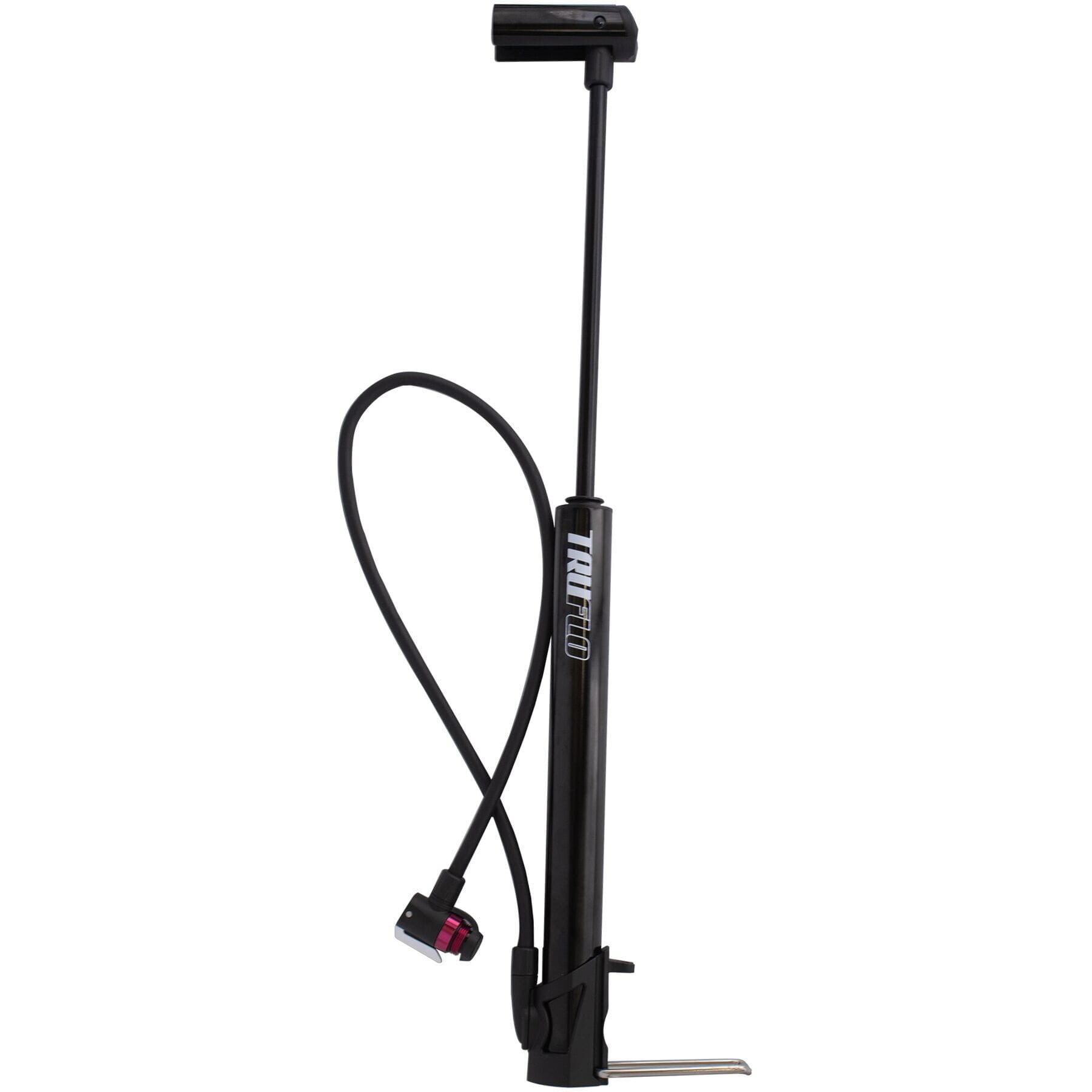 Air Flow MiniTrax CNC Mini Floor Pump with Extra-long hose, black