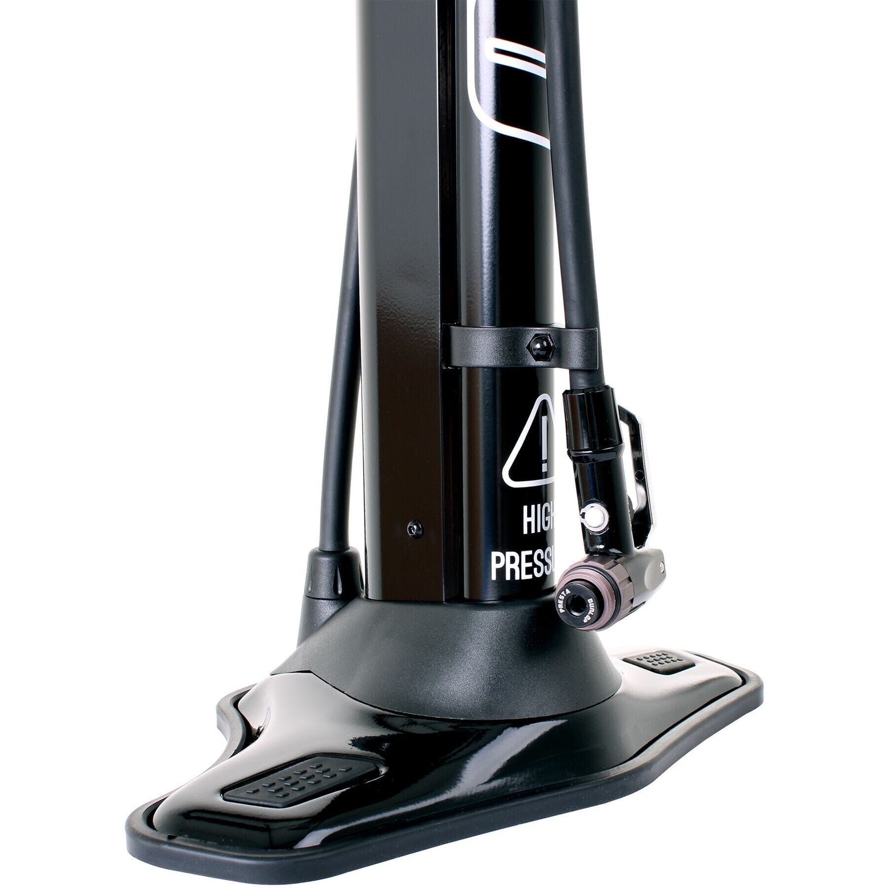 Airstore track pump with auxillary storage cylinder for tubeless tyres