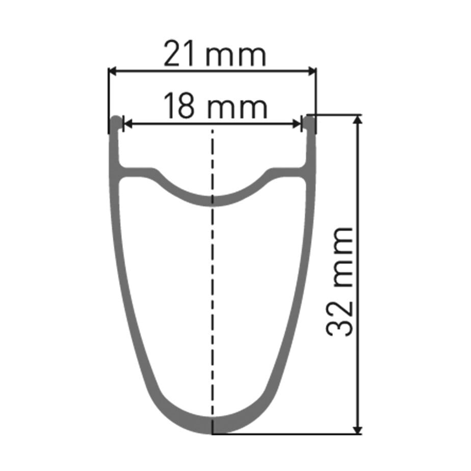 RR 511 SBWT 20 hole Presta-drilled black