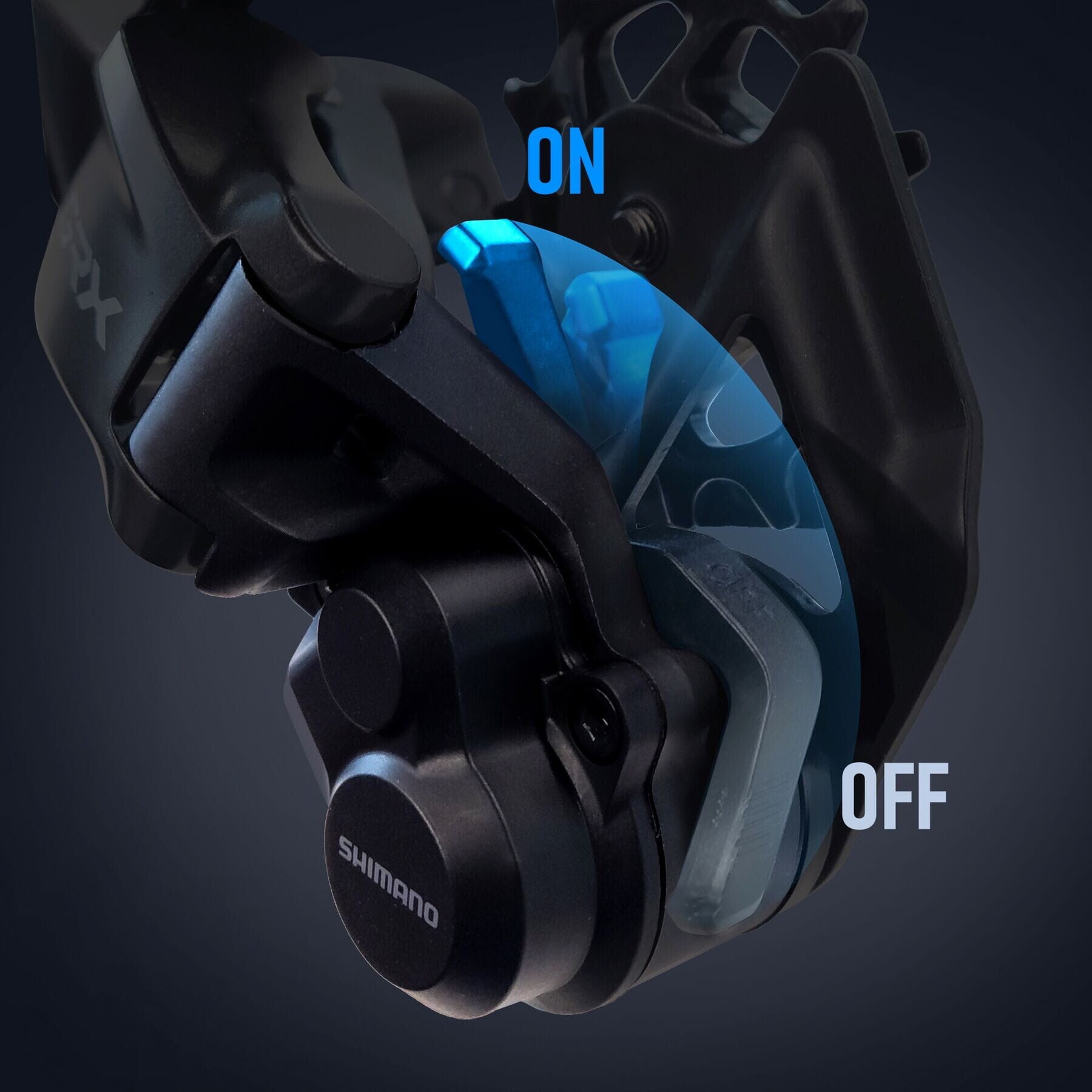 RD-RX825 GRX Di2, 12-speed rear derailleur, Shadow+, max 36T for double