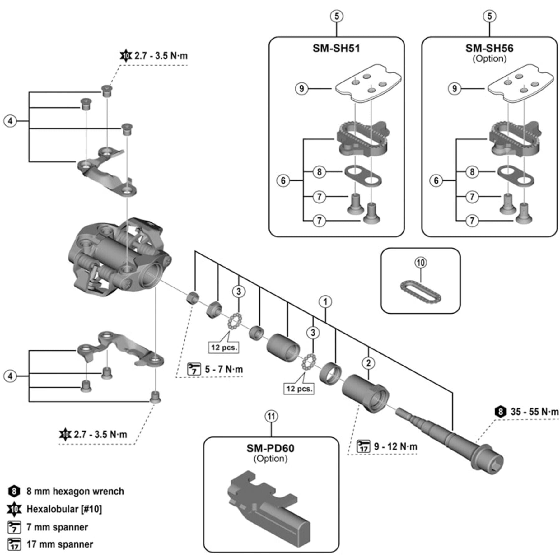 SH51 MTB SPD cleats single release