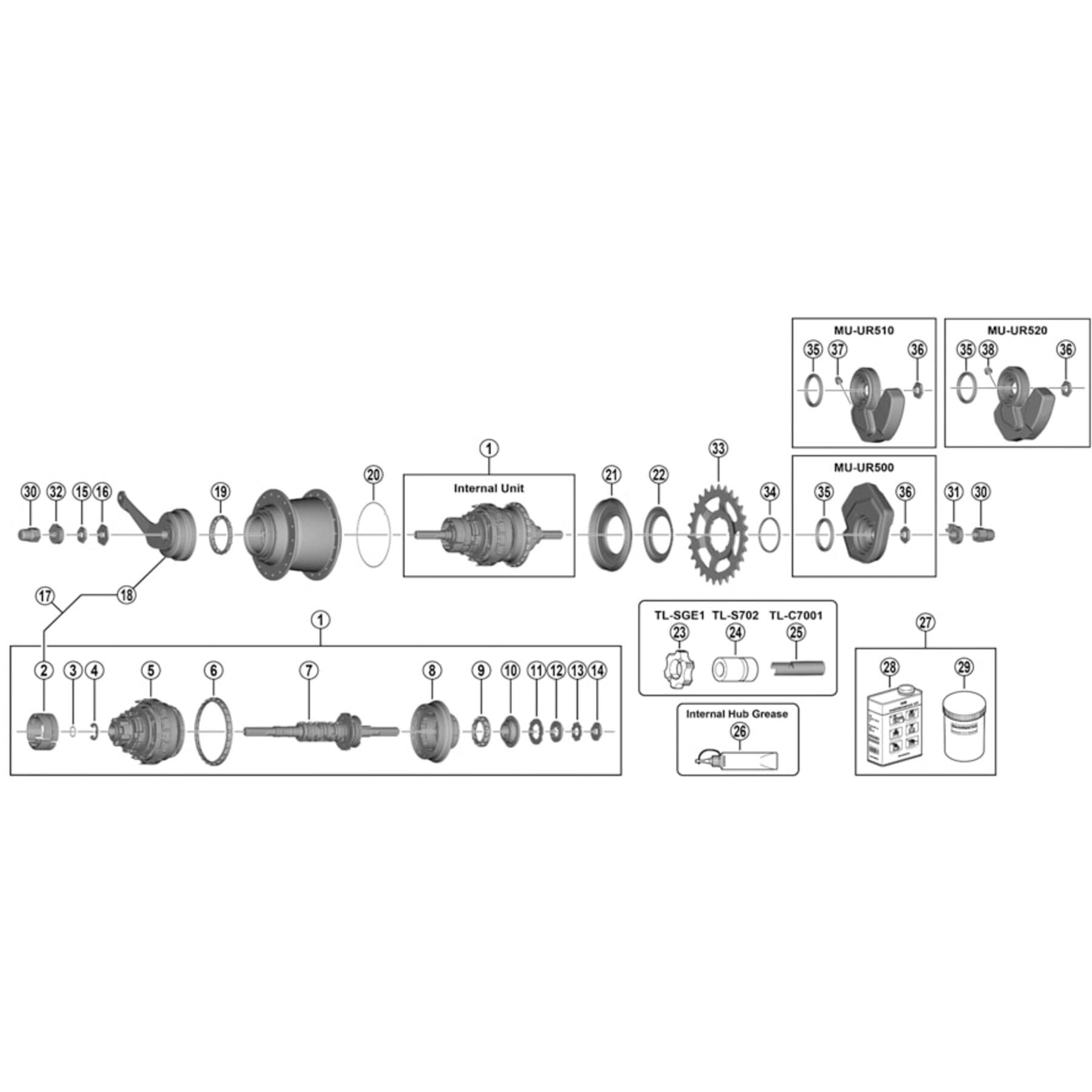 TL-C7001 right hand cone removal tool
