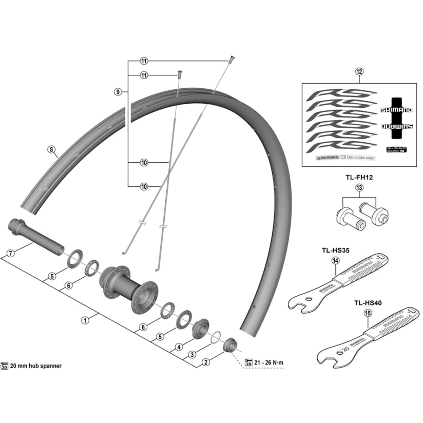 TL-HS40 cone spanner - 20 mm