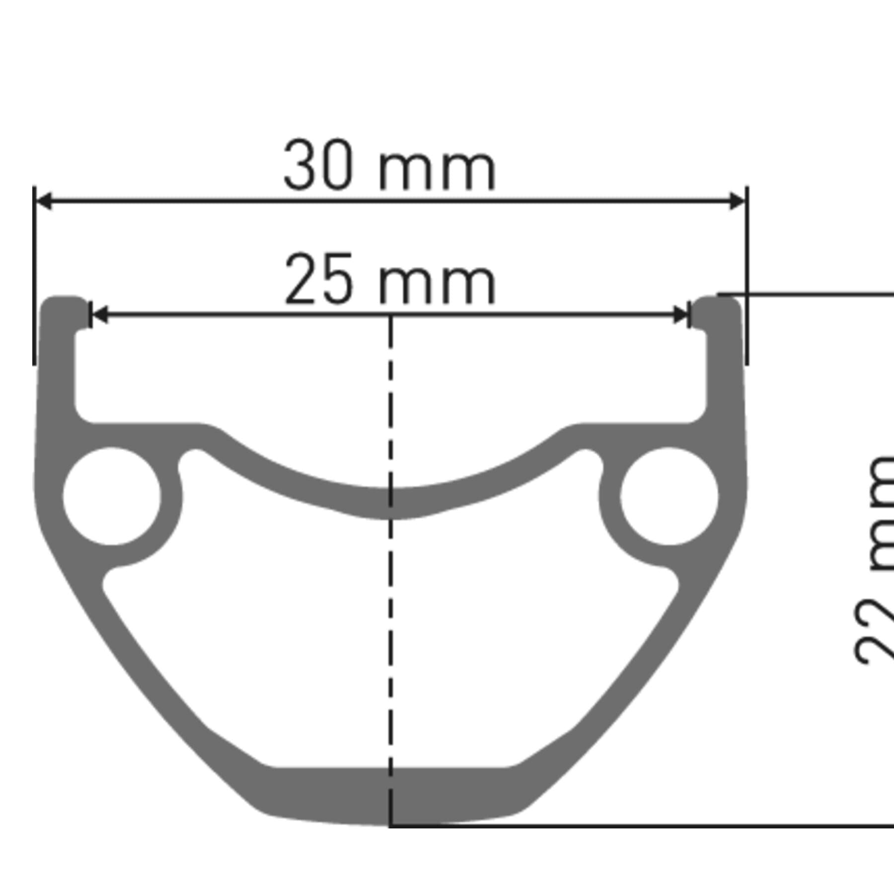 HU 1900 wheel, 25 mm rim, 135mm QR axle, 700c rear
