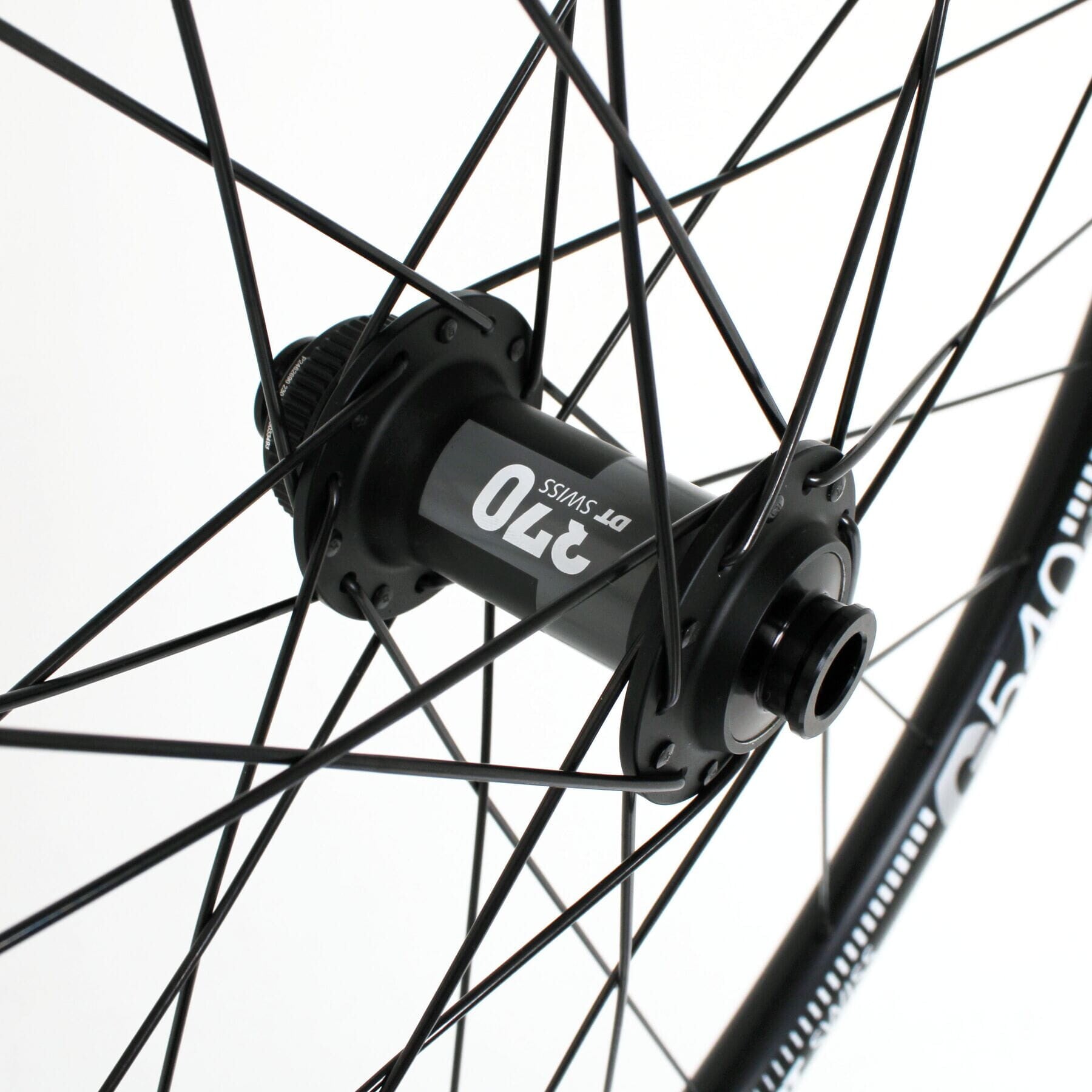 Gravel Front Wheel DT 370 CL Hub G 540 Rim TLR black 700c
