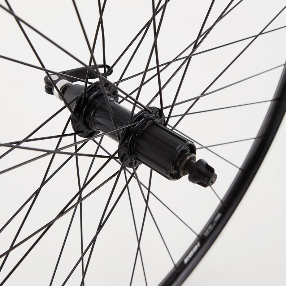Hybrid Rear Quick Release Cassette Wheel black 700c