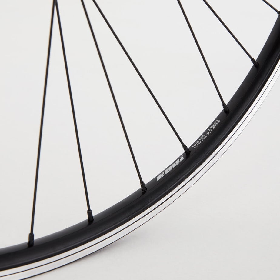 Hybrid Rear Quick Release Cassette Wheel black 700c