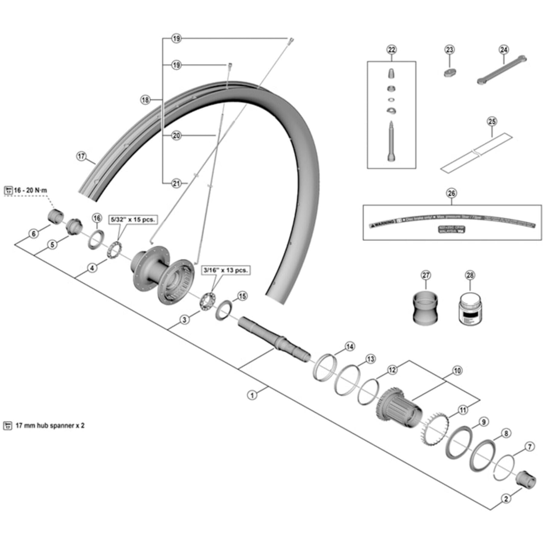 WH-RX880 complete freehub body - Microspline