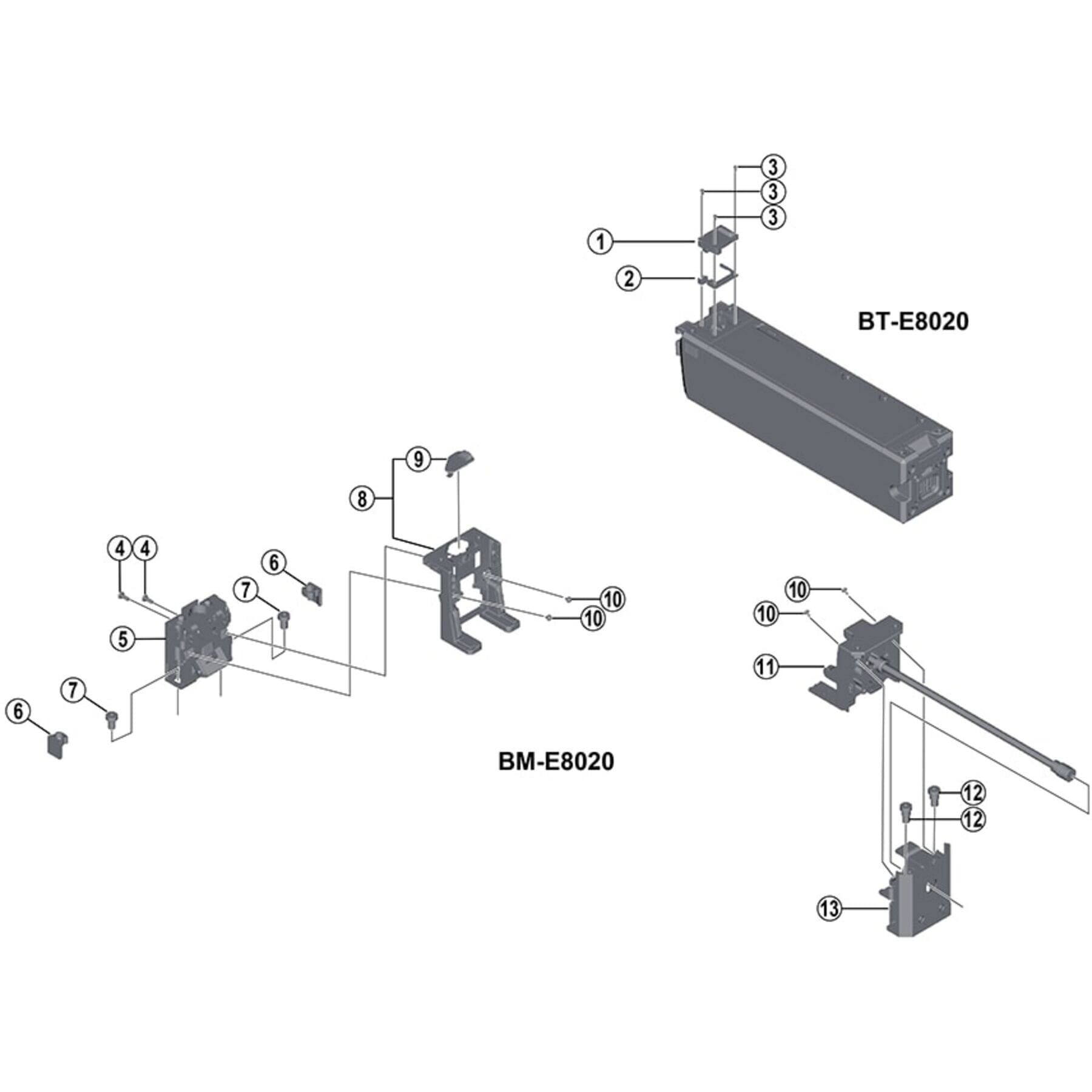 BM-E8020 connector assembly, 400 mm